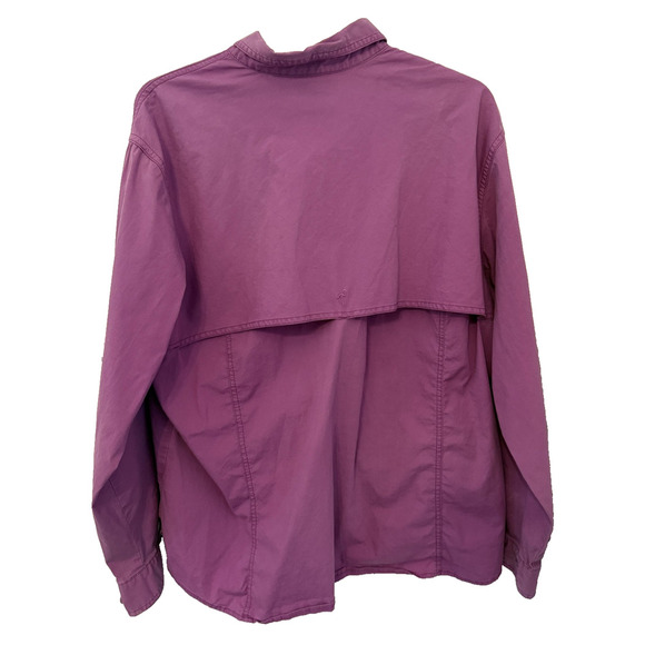 Columbia Shirt Womens XXL Purple Vented Fishing Long Sleeve Roll Up Sleeves Gorp - Picture 4 of 6
